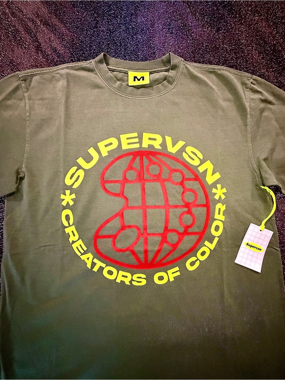 Supervsn ‘Creators of Color’ Short Sleeve Tee - Olive/Yellow/Red